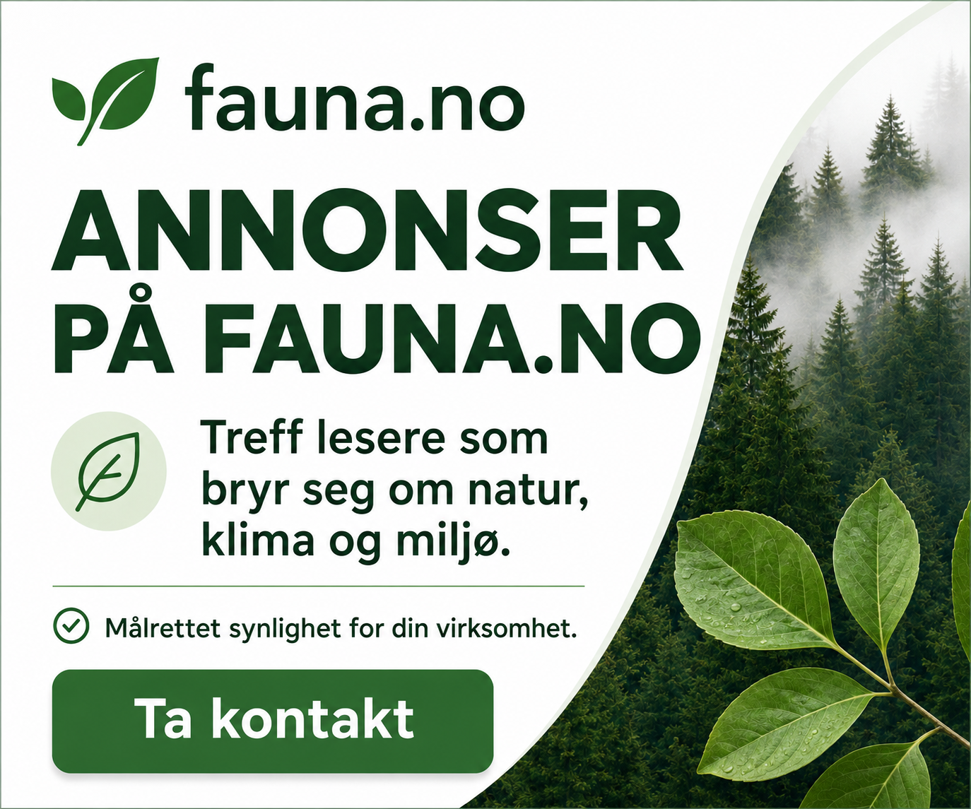 Annonser på Fauna.no
